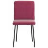 Chaises à manger lot de 4 Rouge bordeaux Velours 