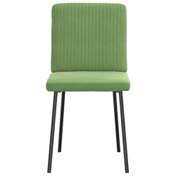 Chaises à manger lot de 4 vert clair velours 