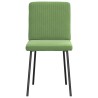 Chaises à manger lot de 4 vert clair velours 