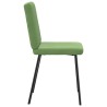 Chaises à manger lot de 4 vert clair velours 