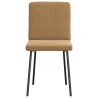 Chaises à manger lot de 4 marron velours 