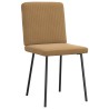 Chaises à manger lot de 4 marron velours 