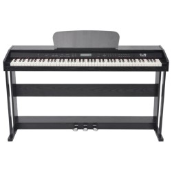 Piano numérique avec pédales 88 touches Noir Panneau mélamine   