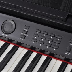 Piano numérique avec pédales 88 touches Noir Panneau mélamine   