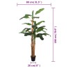 Bananier artificiel 19 feuilles 180 cm vert 
