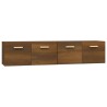 Armoires murales 2pcs Chêne brun 80x35x36,5cm Bois d'ingénierie 