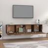 Armoires murales 2pcs Chêne brun 80x35x36,5cm Bois d'ingénierie 