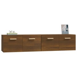 Armoires murales 2pcs Chêne brun 80x35x36,5cm Bois d'ingénierie 