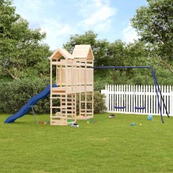 Aire de jeux d'extérieur bois de pin massif 
