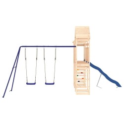 Aire de jeux d'extérieur bois de pin massif 
