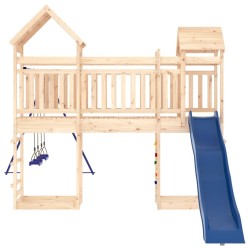 Aire de jeux d'extérieur bois de pin massif 