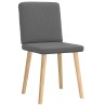 Chaises à manger lot de 2 gris foncé tissu 