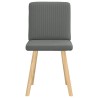 Chaises à manger lot de 2 gris foncé tissu 