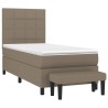 Sommier à lattes de lit avec matelas Taupe 90x190 cm Tissu 