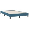 Cadre de lit sans matelas bleu foncé 120x220 cm velours 