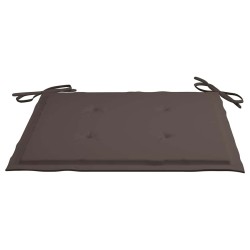Chaises pliables d'extérieur lot de 2 et coussins Bois d'acacia 