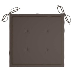 Chaises pliables d'extérieur lot de 2 et coussins Bois d'acacia 