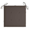 Chaises pliables d'extérieur lot de 2 et coussins Bois d'acacia 