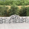 Paniers à gabions arqués 7 pcs 200x50x60/80 cm Fer galvanisé 