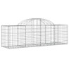 Paniers à gabions arqués 7 pcs 200x50x60/80 cm Fer galvanisé 