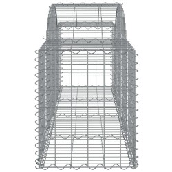 Paniers à gabions arqués 7 pcs 200x50x60/80 cm Fer galvanisé 