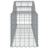 Paniers à gabions arqués 7 pcs 200x50x60/80 cm Fer galvanisé 