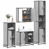 Ensemble de meubles de salle de bain 4 pcs sonoma gris 