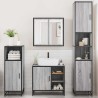 Ensemble de meubles de salle de bain 4 pcs sonoma gris 