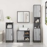 Ensemble de meubles de salle de bain 4 pcs sonoma gris 