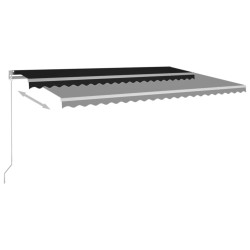 Auvent manuel rétractable 500x350 cm Anthracite 