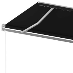 Auvent manuel rétractable 500x350 cm Anthracite 