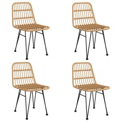 Ensemble à manger de jardin 5pcs Résine tressée 