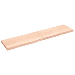 Dessus de table 220x50x(2-6) cm bois de chêne massif non traité 