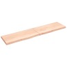 Dessus de table 220x50x(2-6) cm bois de chêne massif non traité 