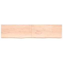 Dessus de table 220x50x(2-6) cm bois de chêne massif non traité 
