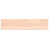 Dessus de table 220x50x(2-6) cm bois de chêne massif non traité 