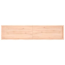 Dessus de table 220x50x(2-6) cm bois de chêne massif non traité 