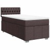 Sommier à lattes de lit avec matelas Marron foncé 90x200 cm 