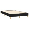 Sommier à lattes de lit avec matelas Noir 120x200 cm Tissu 