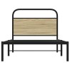 Cadre de lit sans matelas 107x203 cm chêne sonoma 