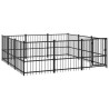 Chenil d'extérieur pour chiens Acier 8,47 m² 