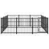 Chenil d'extérieur pour chiens Acier 8,47 m² 