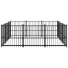 Chenil d'extérieur pour chiens Acier 8,47 m² 