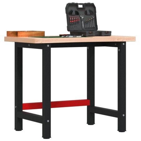 Établi 100x(55-60)x83 cm bois massif de hêtre 