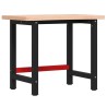 Établi 100x(55-60)x83 cm bois massif de hêtre 
