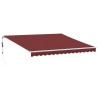 Auvent rétractable automatique bordeaux 400x350 cm 
