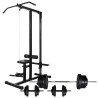 Tour de musculation avec jeu d'haltères et poids 60,5 kg 