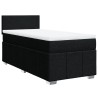 Sommier à lattes de lit avec matelas Noir 100x200 cm Tissu 