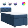 Sommier à lattes de lit avec matelas Bleu 90x190 cm Tissu 