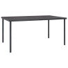 Mobilier de salle à manger d'extérieur 9 pcs Acier 